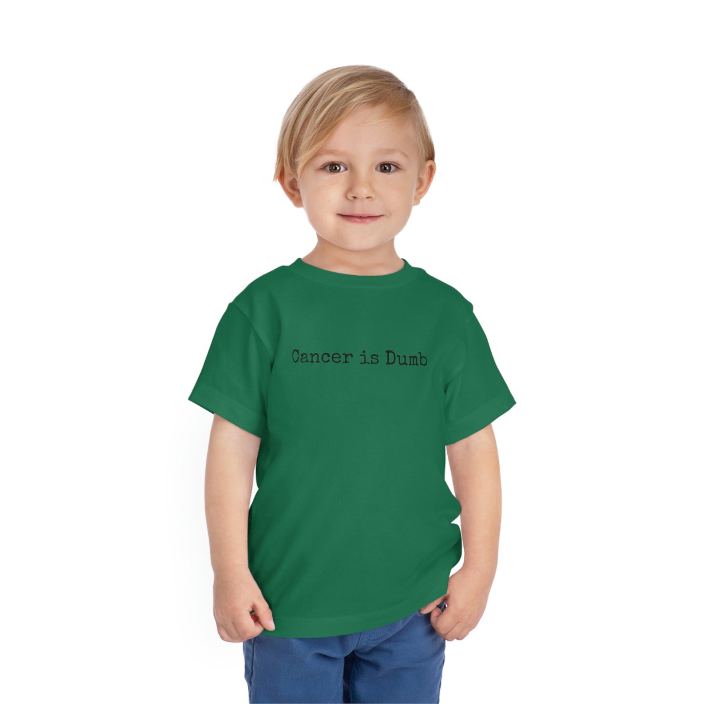 Toddler Short Sleeve Tee T Shirt Childrens tshirt Anti Cancer Cancer is Dumb Survivor Support Humorous Funny Kids Apparel