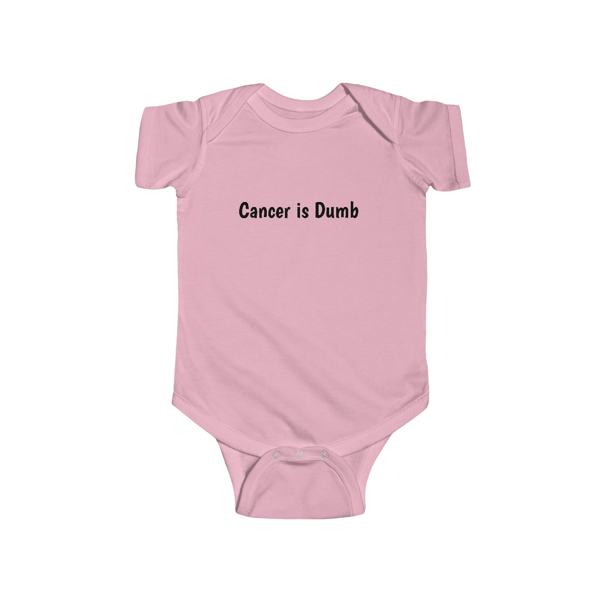 Infant Fine Jersey Bodysuit Baby Onesie Anti Cancer Cancer is Dumb