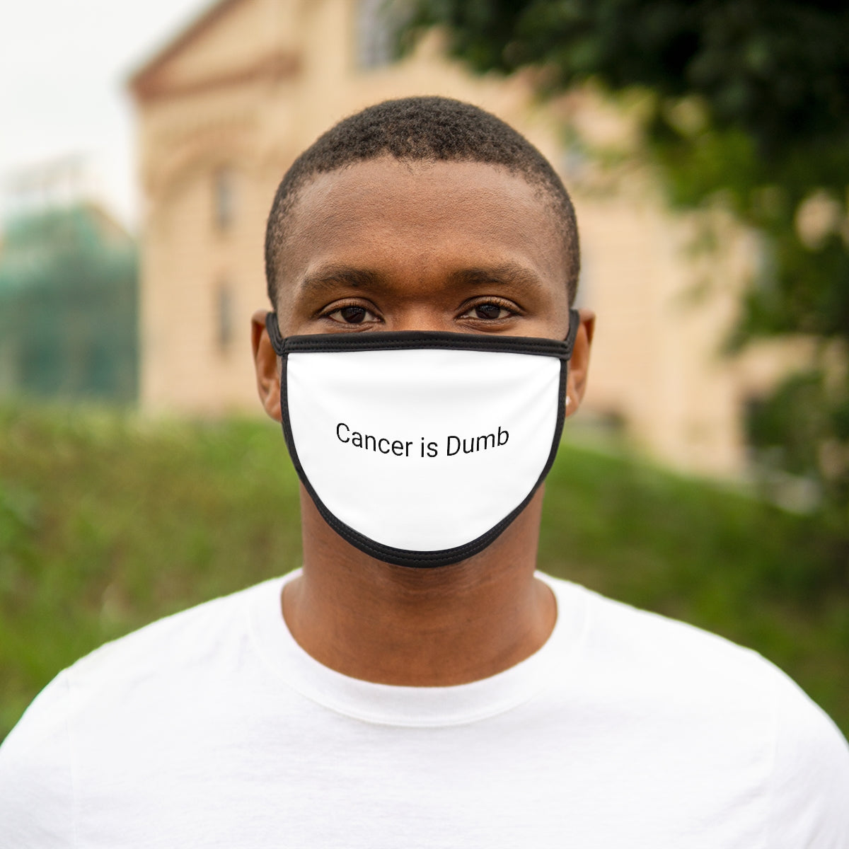 Mixed-Fabric Face Mask Anti Cancer Cancer is Dumb Survivor
