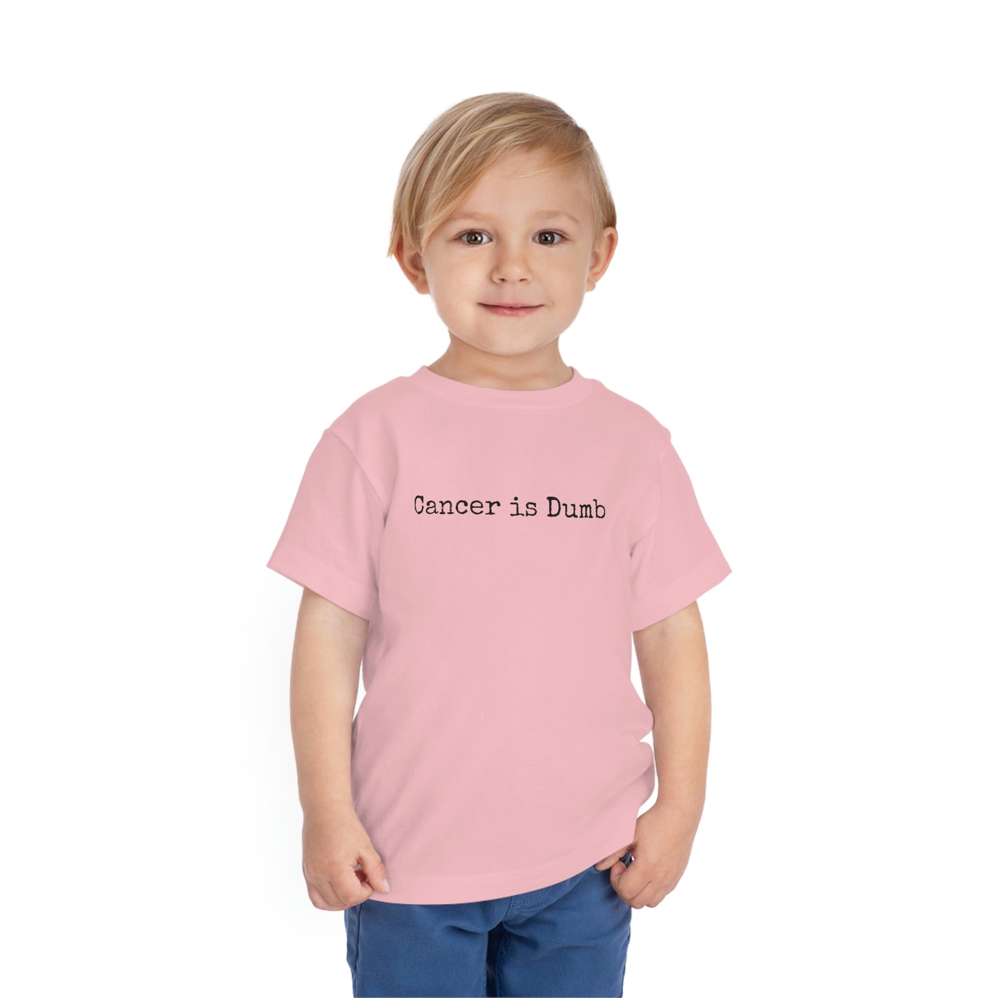 Toddler Short Sleeve Tee T Shirt Childrens tshirt Anti Cancer Cancer is Dumb Survivor Support Humorous Funny Kids Apparel